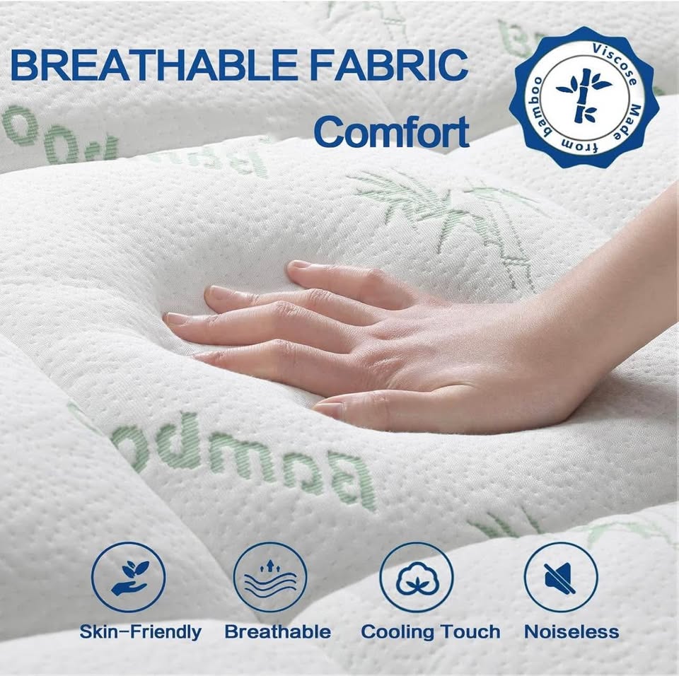 Bamboo Mattress Topper Twin Size - photo 4