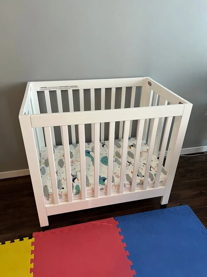 Babyletto Origami Mini Crib + Pure Core Mini Crib Mattress