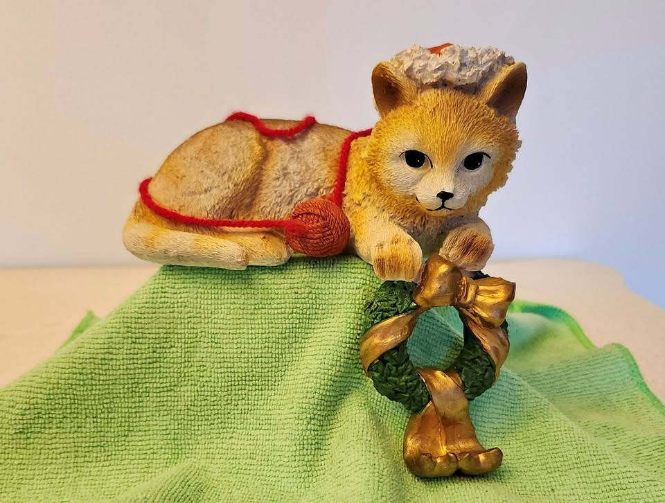 Cat Stocking Hanger for Shelf or Mantel