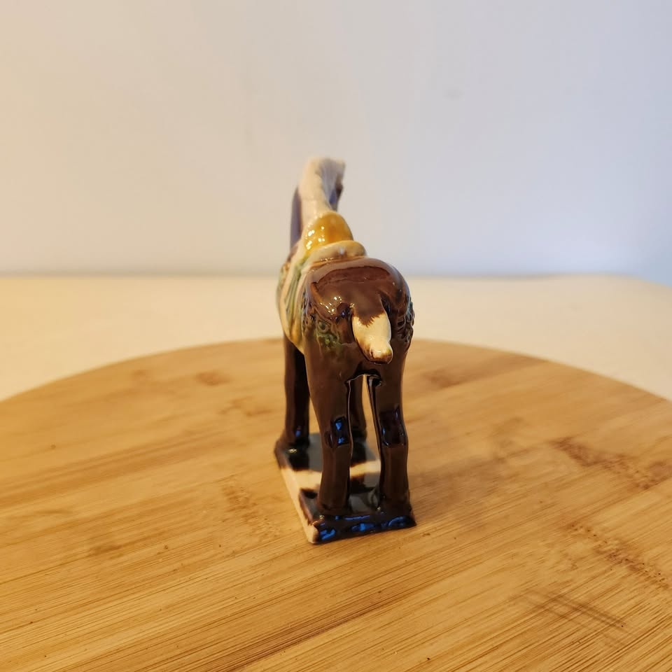 Ceramic Horse with Saddle Vintage - photo 5