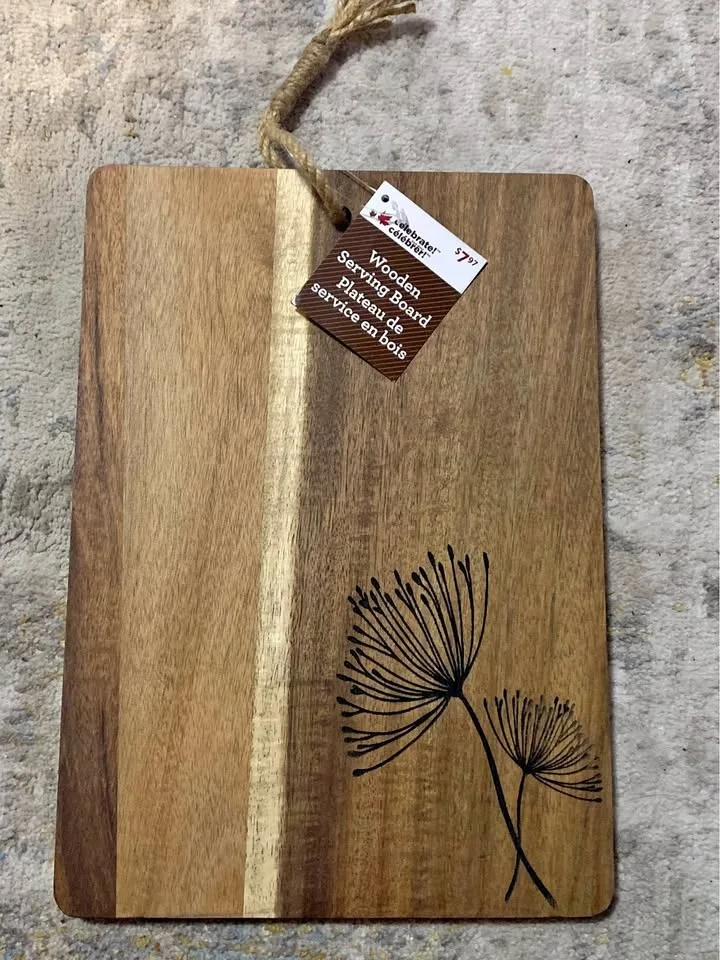 Wooden serving board