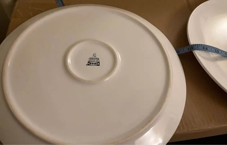 2x Giant 13” IKEA plates NEW image indicator(4)