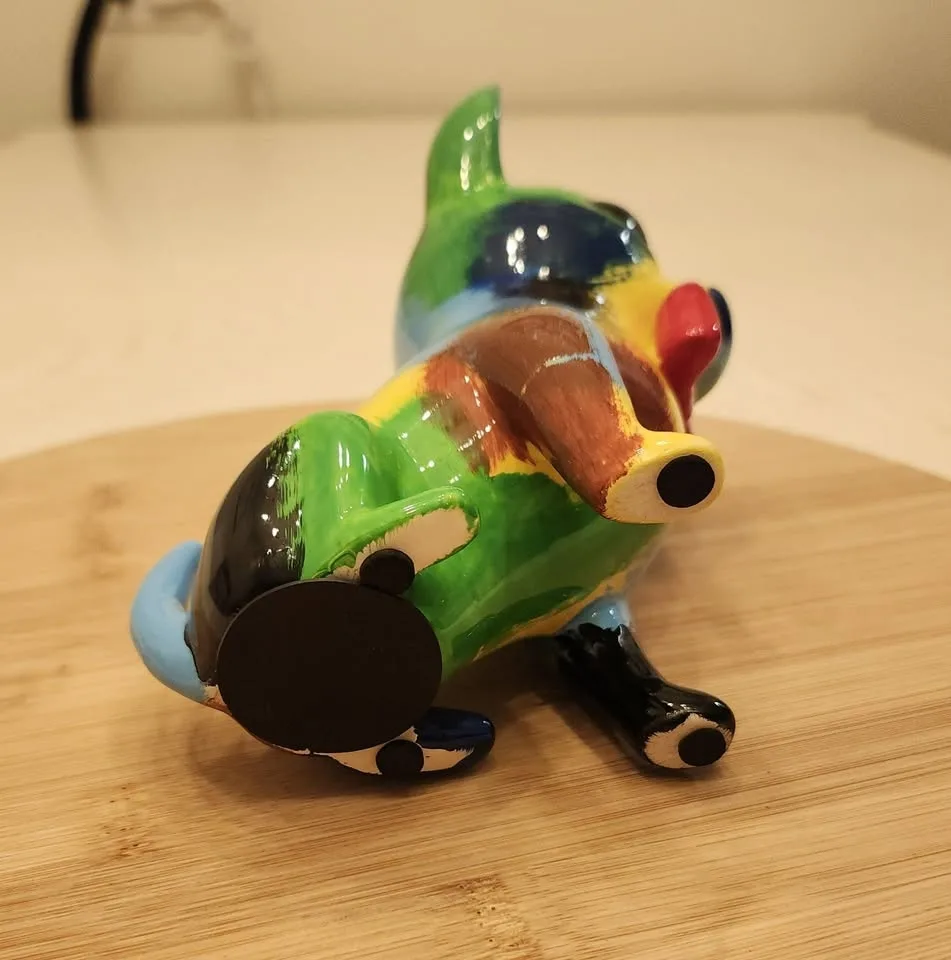 Multi Colored Chihuahua Dog Bank, Please see description image indicator(5)