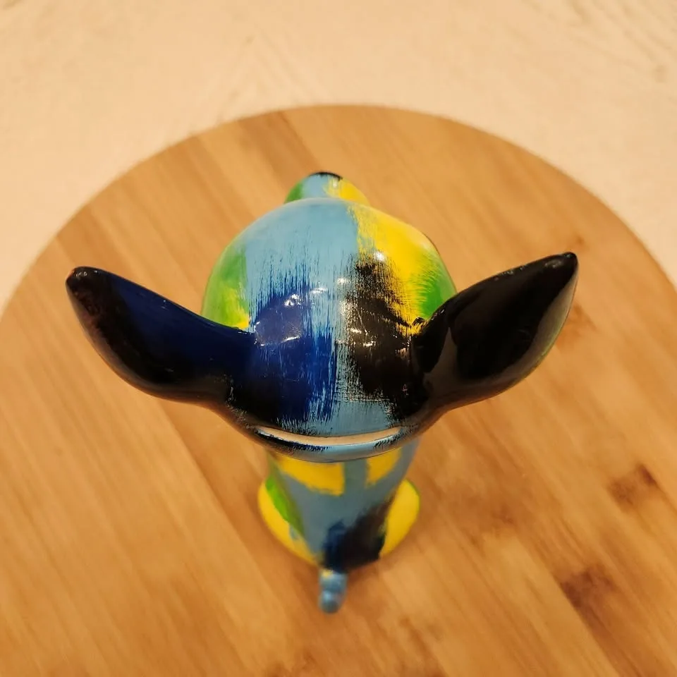 Multi Colored Chihuahua Dog Bank, Please see description image indicator(7)