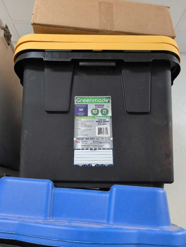 Greenmade 102 liter tote storage controller container