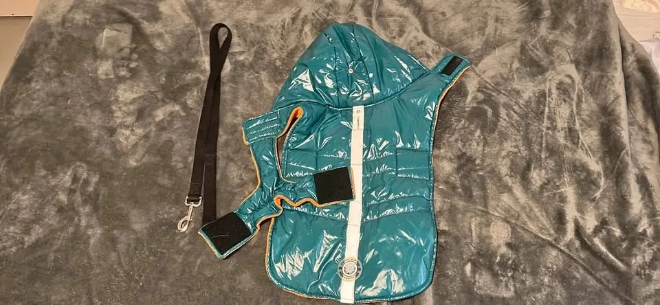 Silver paw winter dog jacket + 3foot leash