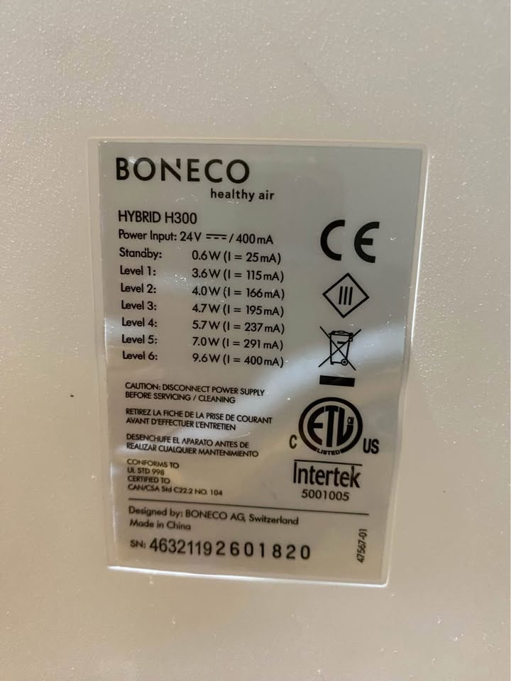 Boneco H300 HYBRID Humidifier & Air Purifier - photo 2