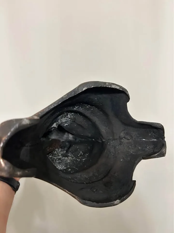 Large Vintage Bronze-Tone Floor Sculpture Mother & Cherubs Decor image indicator(5)