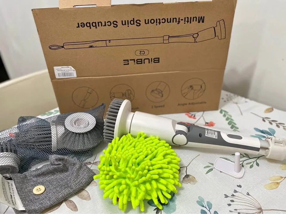 Multi-function Spin Scrubber Biuble