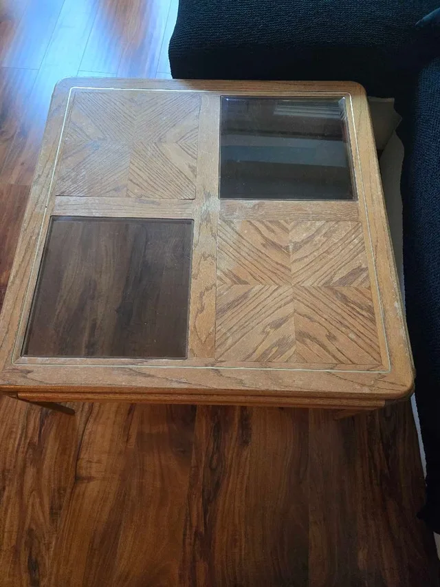 Wood End Table
