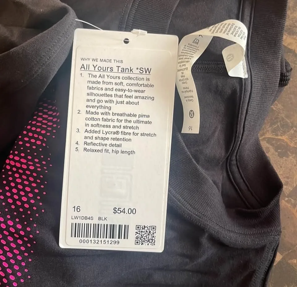 SeaWheeze All yours Tank Size 16 BNWT image indicator(3)