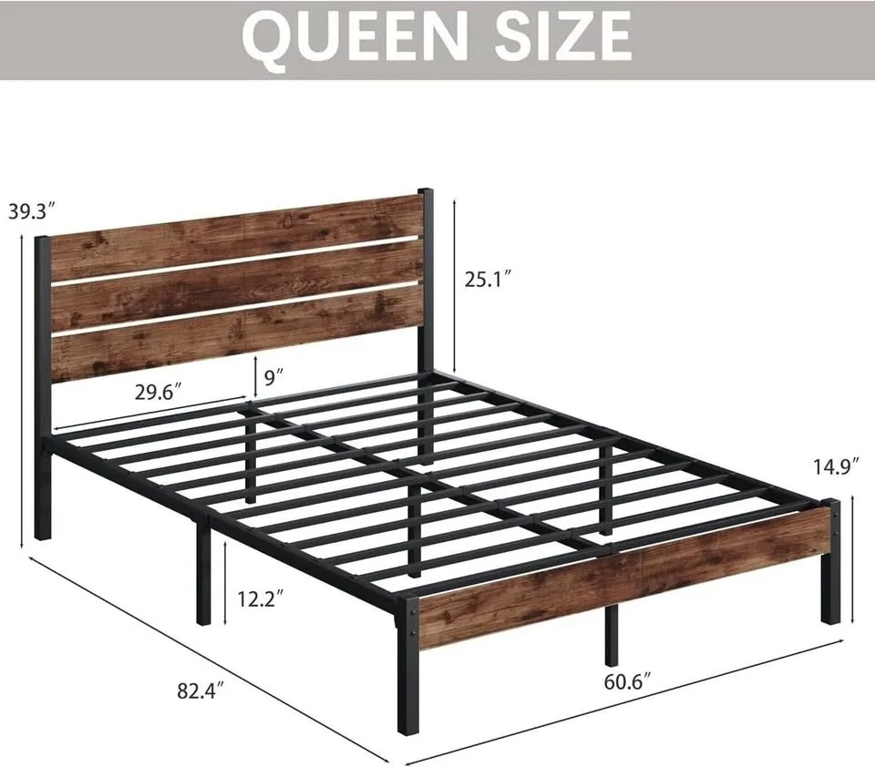 Queen Bed Frame | Rustic Brown (DL35648) image indicator(3)