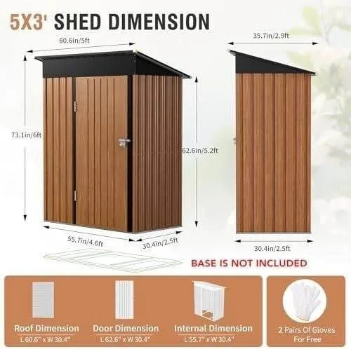 Brand New 5x3 Metal Shed image indicator(4)