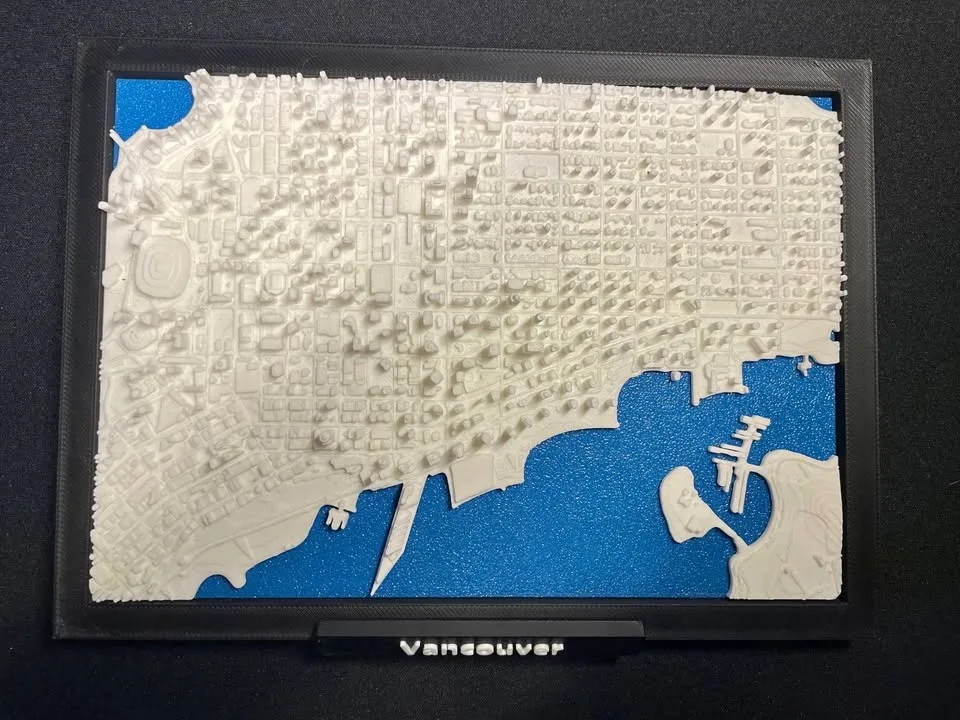 Vancouver BC Canada 3D Miniature