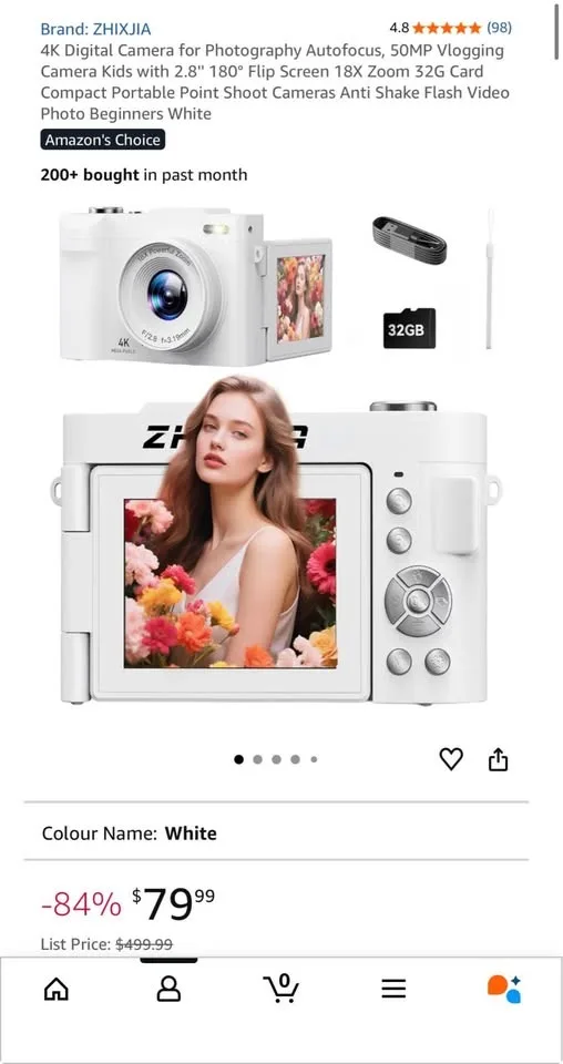 4K Digital Camera 50MP - Used image indicator(5)