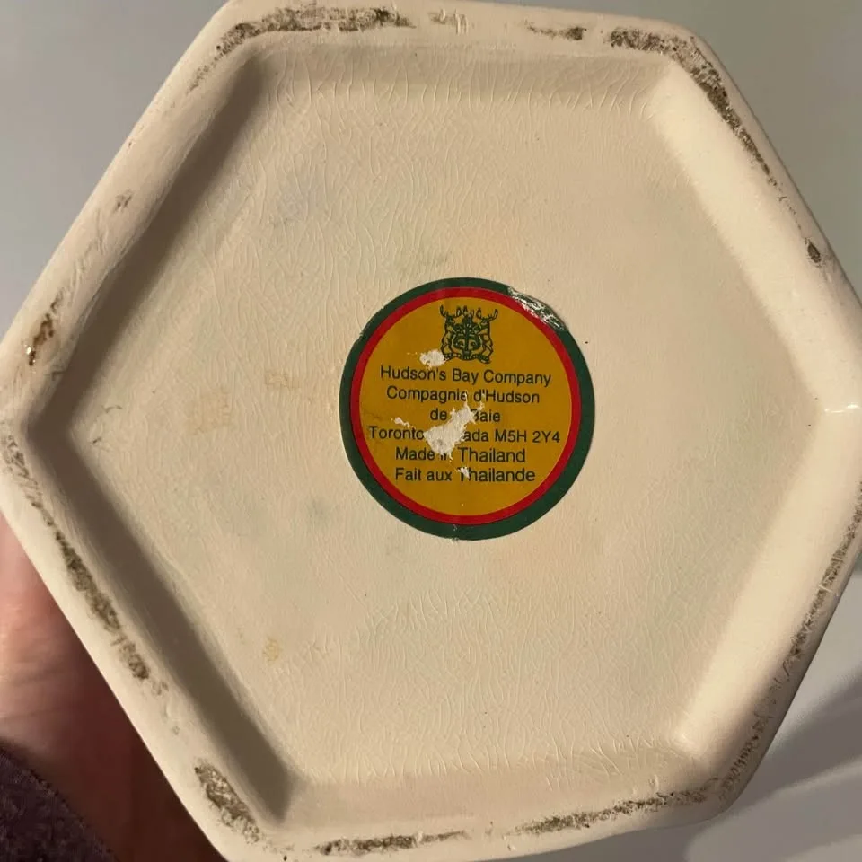 Hudson's Bay Company Thai Blue Floral Ceramic Container image indicator(3)