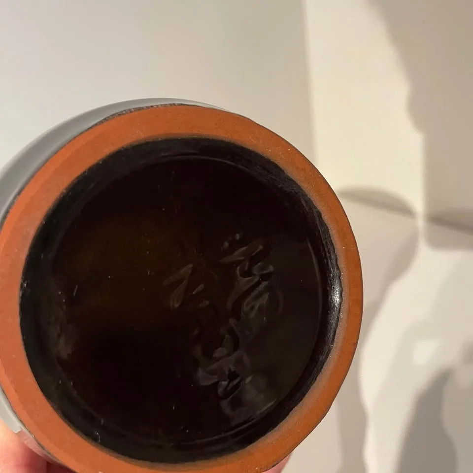 Mid century Blue Mountain Pottery drip glaze lidded trinket box image indicator(4)