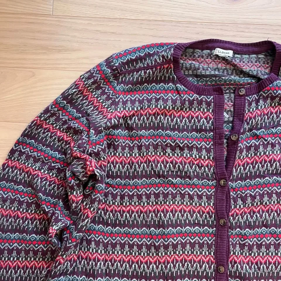 Vintage L.L Bean Nordic Cardigan image indicator(3)
