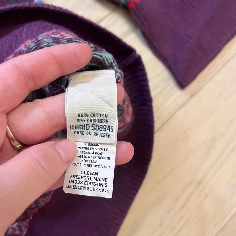 Vintage L.L Bean Nordic Cardigan image indicator(7)
