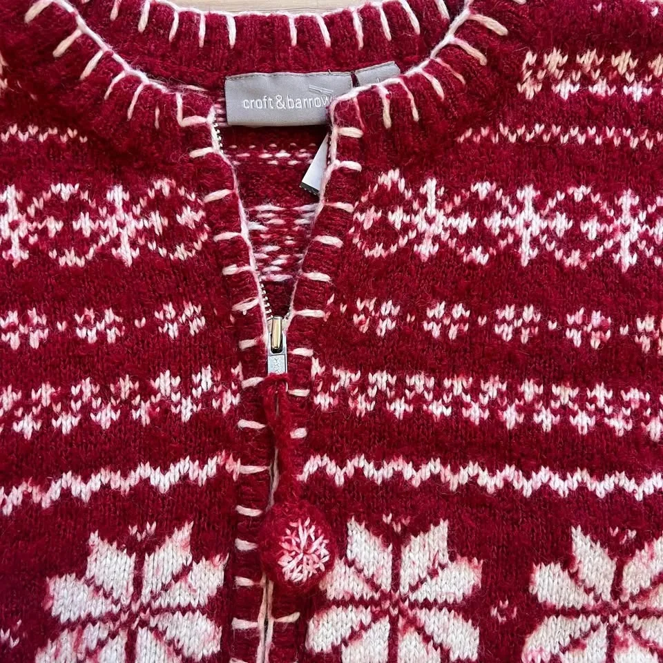 Vintage Croft and Barrow Snowflake Sweater image indicator(4)