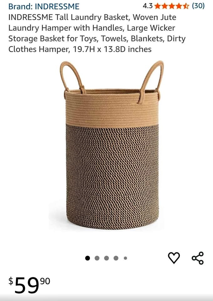 Laundry Basket: 2 Units