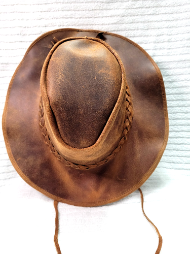 Australia’s Leading Leather Hat Genuine Steer Hide Hand Made Siz