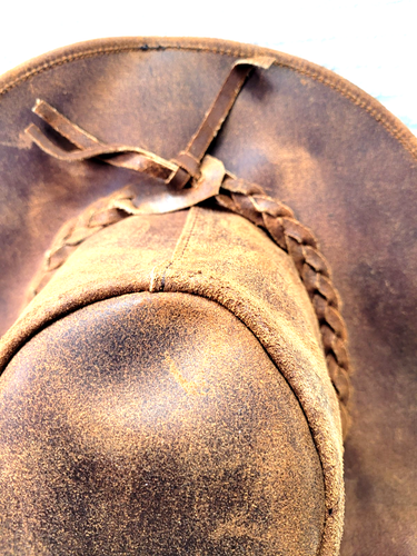 Australia’s Leading Leather Hat Genuine Steer Hide Hand Made Siz - photo 2