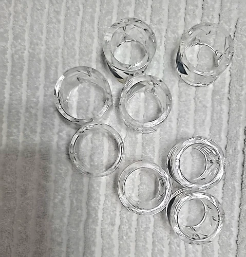 Sears Vintage HandCut Lead Crystal Napkin Rings (8)Set - photo 5