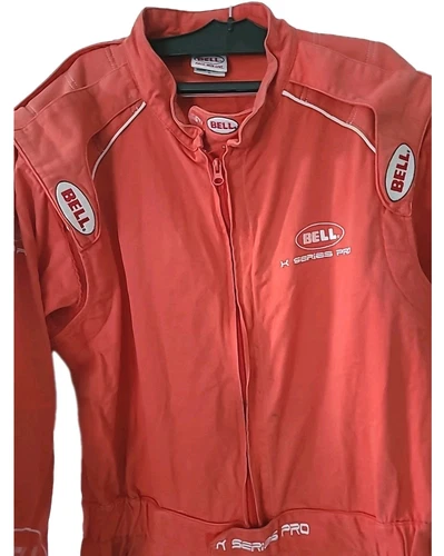 BELL K Series Pro Red Cotton Racing Suit - Size L