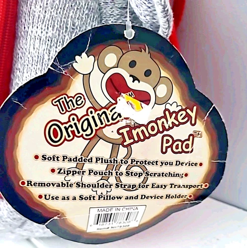 Imonkey Pad Plush Carrying Case BackPack for iPad Sock Monkey Pi - photo 3
