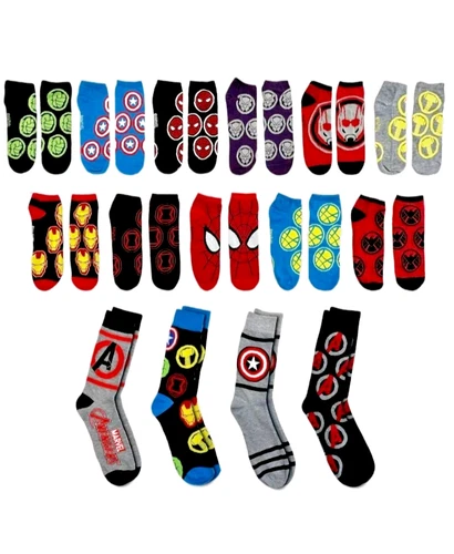 Marvel Mens 15 Days of Socks 15 Pairs New - photo 5