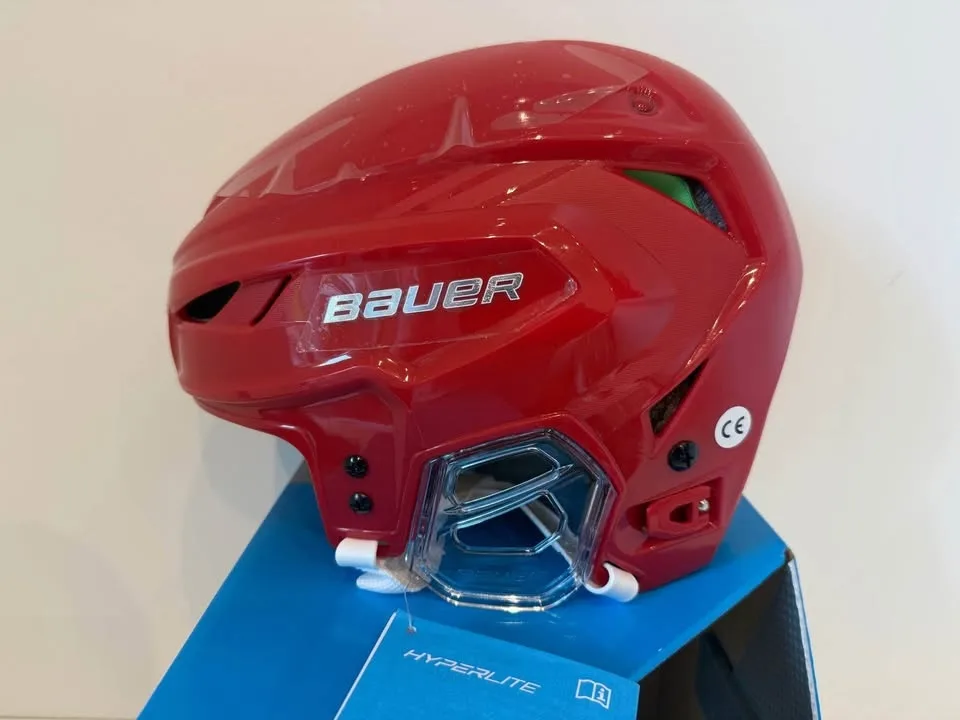 Brand New Bauer HyperLite Hockey Helmet, S/M, Red image indicator(3)