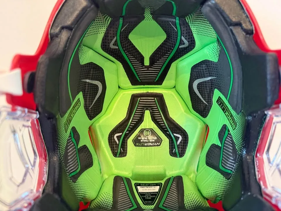 Brand New Bauer HyperLite Hockey Helmet, S/M, Red image indicator(4)