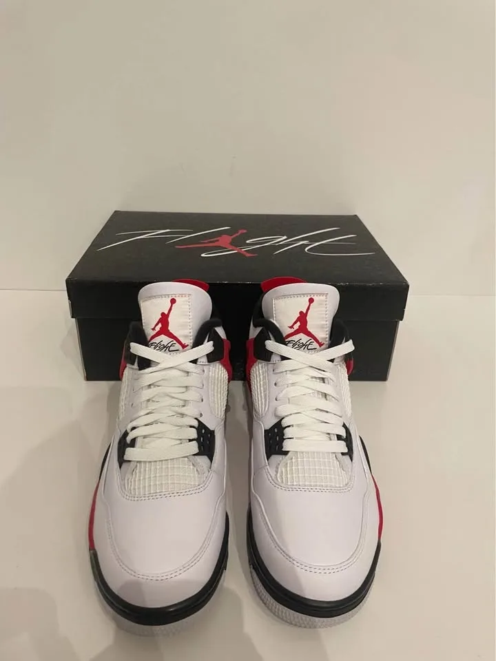 Authentic Air Jordan 4 Retro Red Cement Size 8 image indicator(2)