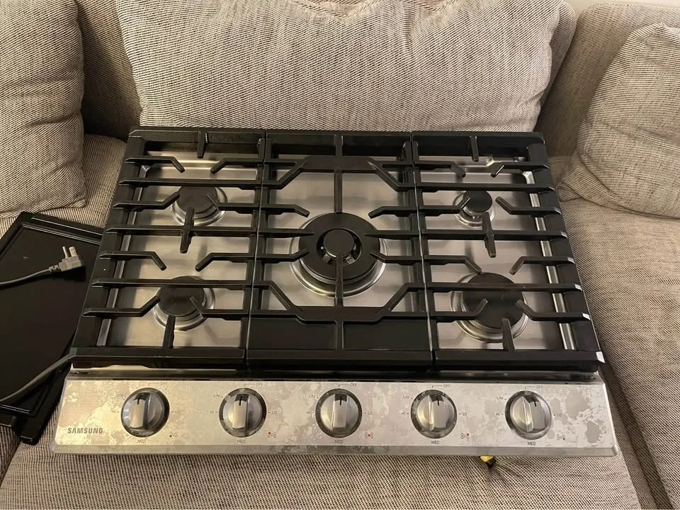 Samsung 36" 5-Burner Smart Gas Cooktop Stove Bluetooth image indicator(3)