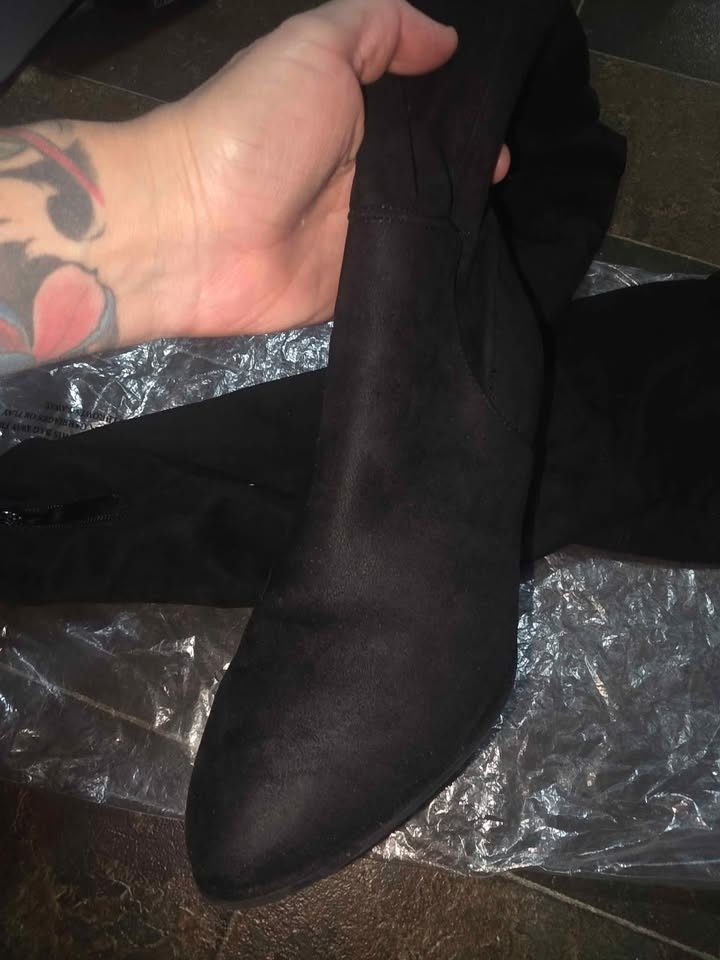 Knee high boots suide size 8 M - photo 2