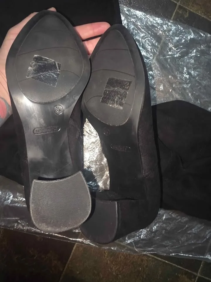 Knee high boots suide size 8 M image indicator(4)