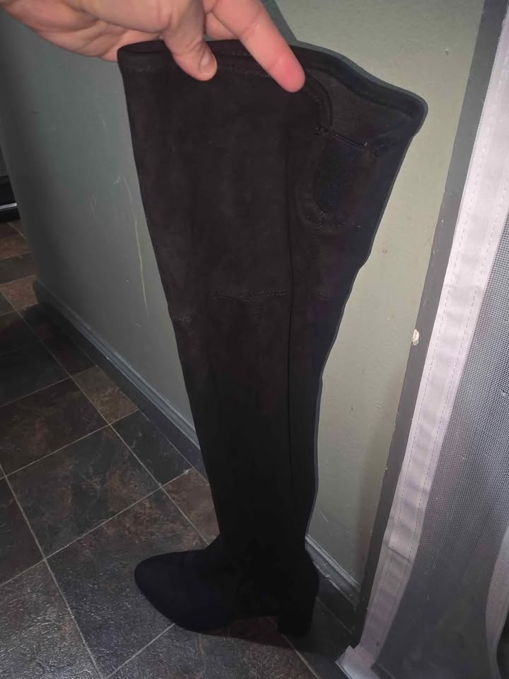 Knee high boots suide size 8 M - photo 5