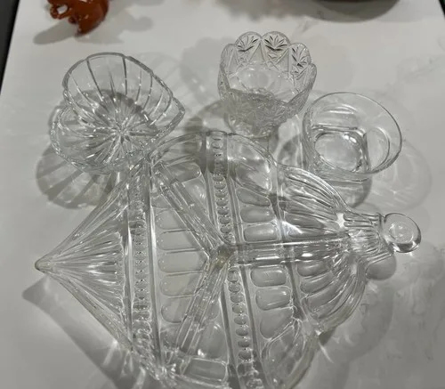 Elegant Clear Glassware Set of 4