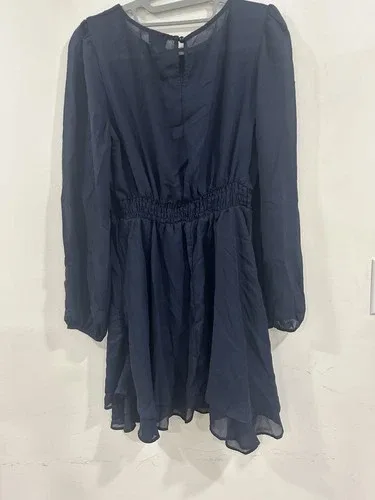 ASOS Dark Blue Long Sleeve Dress Size 8 image indicator(3)