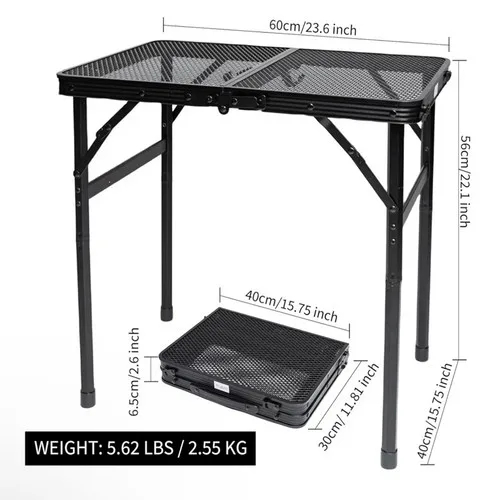Folding portable picnic table size 24”