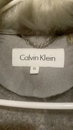calvin klein suede coat women size XS image indicator(6)