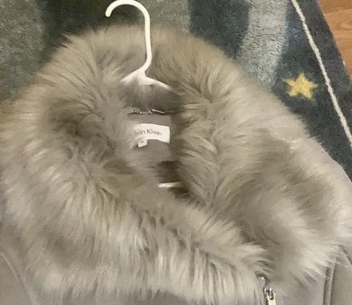 calvin klein suede coat women size XS image indicator(8)