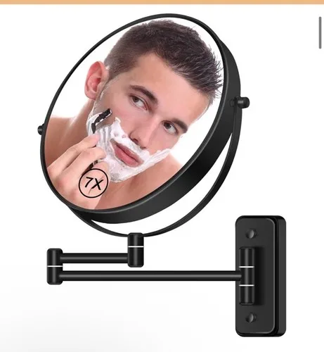 Wall Mounted Double-Sided Swivel Makeup Mirror 8”