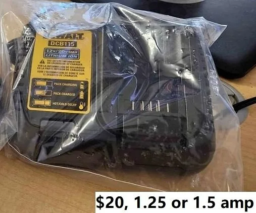 $20 Dewlat slow charger 20V or 12V