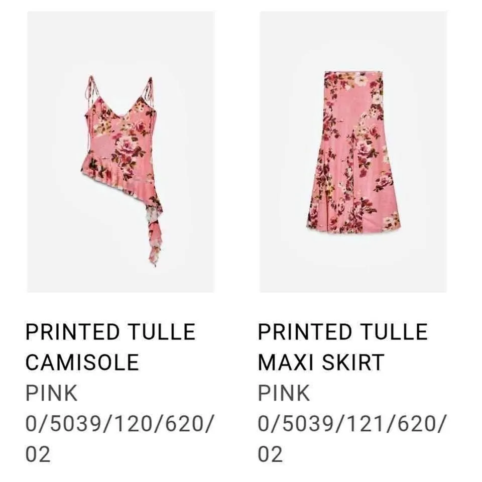 ZARA new / Set / Skirt+Top / size S