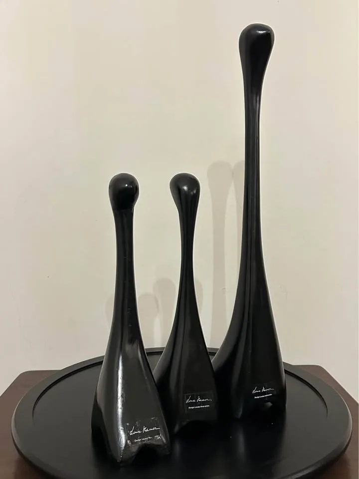 Modern Scandinavian Bird Sculptures Set of 3 image indicator(3)