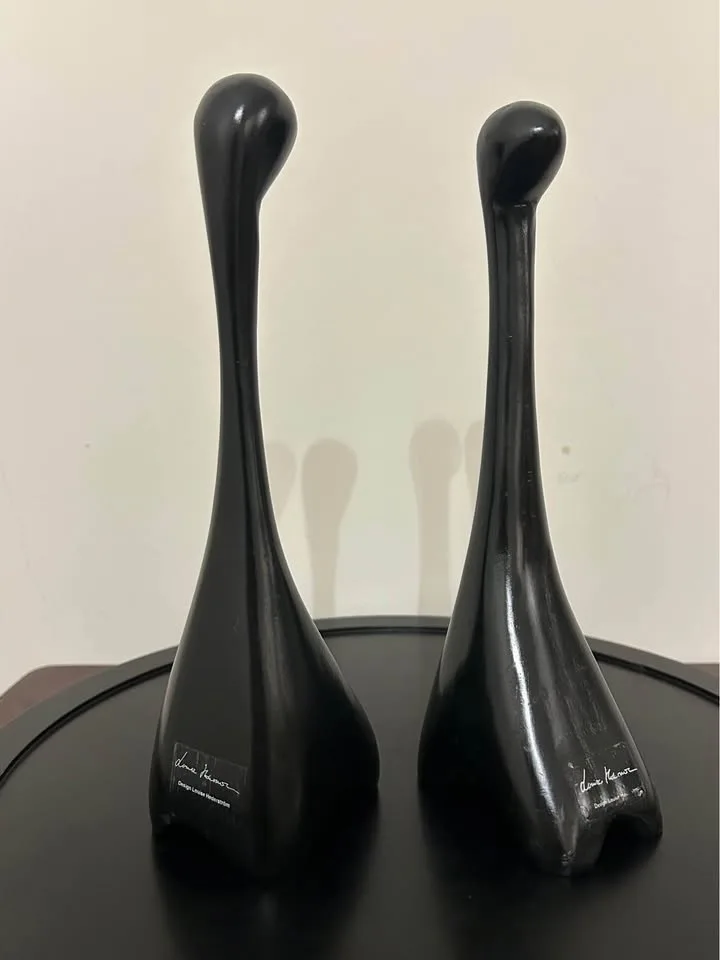 Modern Scandinavian Bird Sculptures Set of 3 image indicator(9)