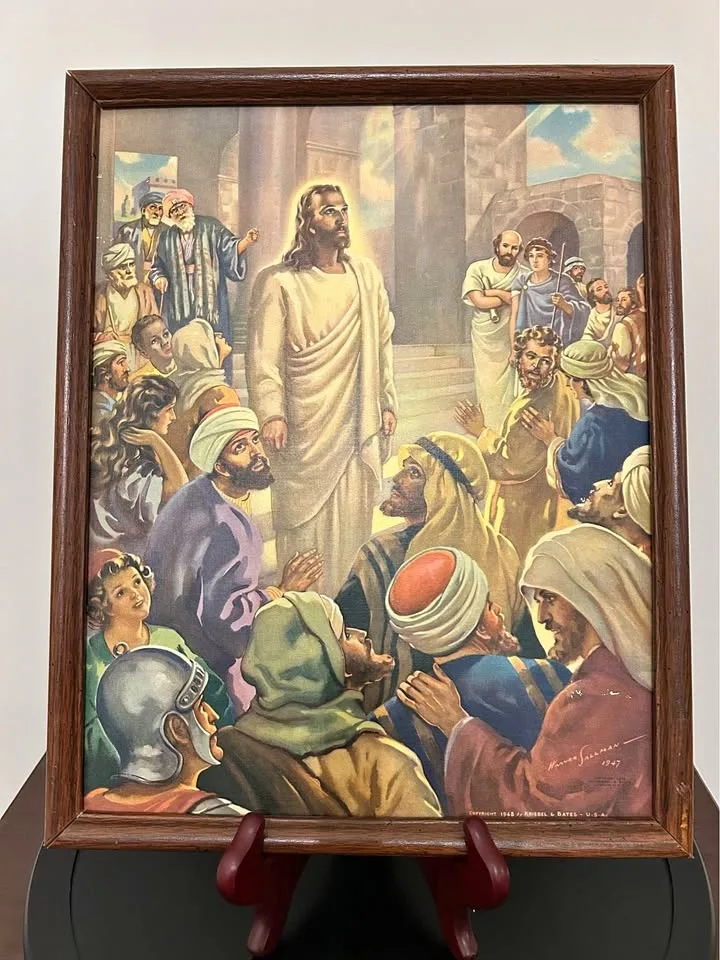 Vintage 1948 Warner Sallman Lithograph