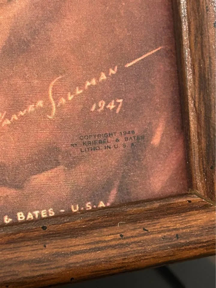 Vintage 1948 Warner Sallman Lithograph image indicator(2)